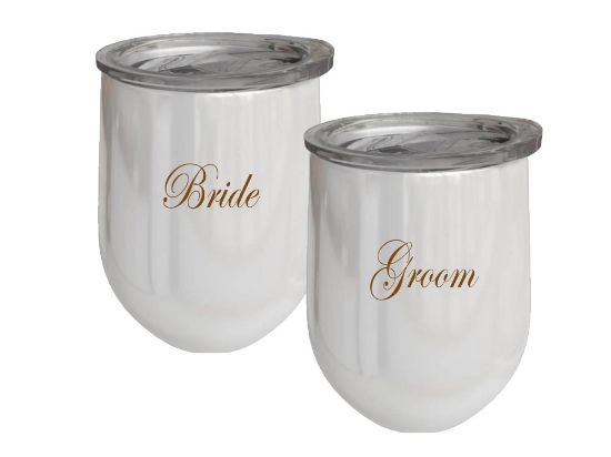Wine Tumblers "Bride & Groom" 